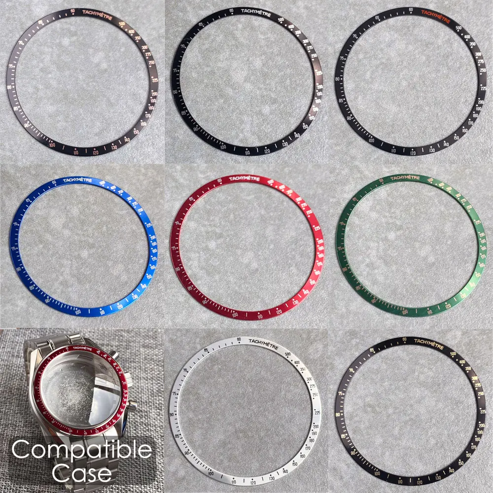 Aluminum Watch Bezel Insert for Men's Chronograph - SPEED MASTER Style