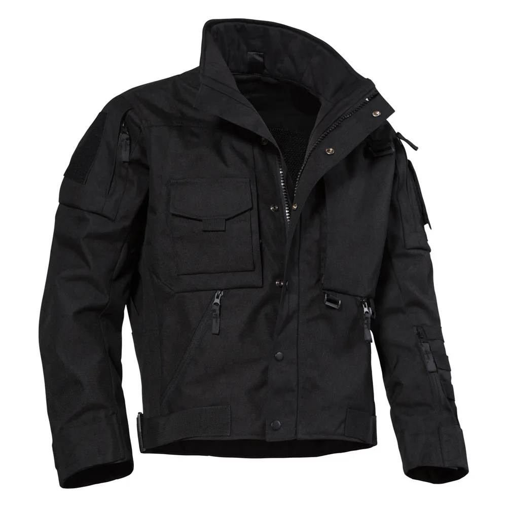 EU Size 4.0 Motorcycle Tactical Cargo Jacket Men Outdoor Waterproof Hard Hiking Jacket Multi-pocket Windbreaker Coat Plus Size 4
