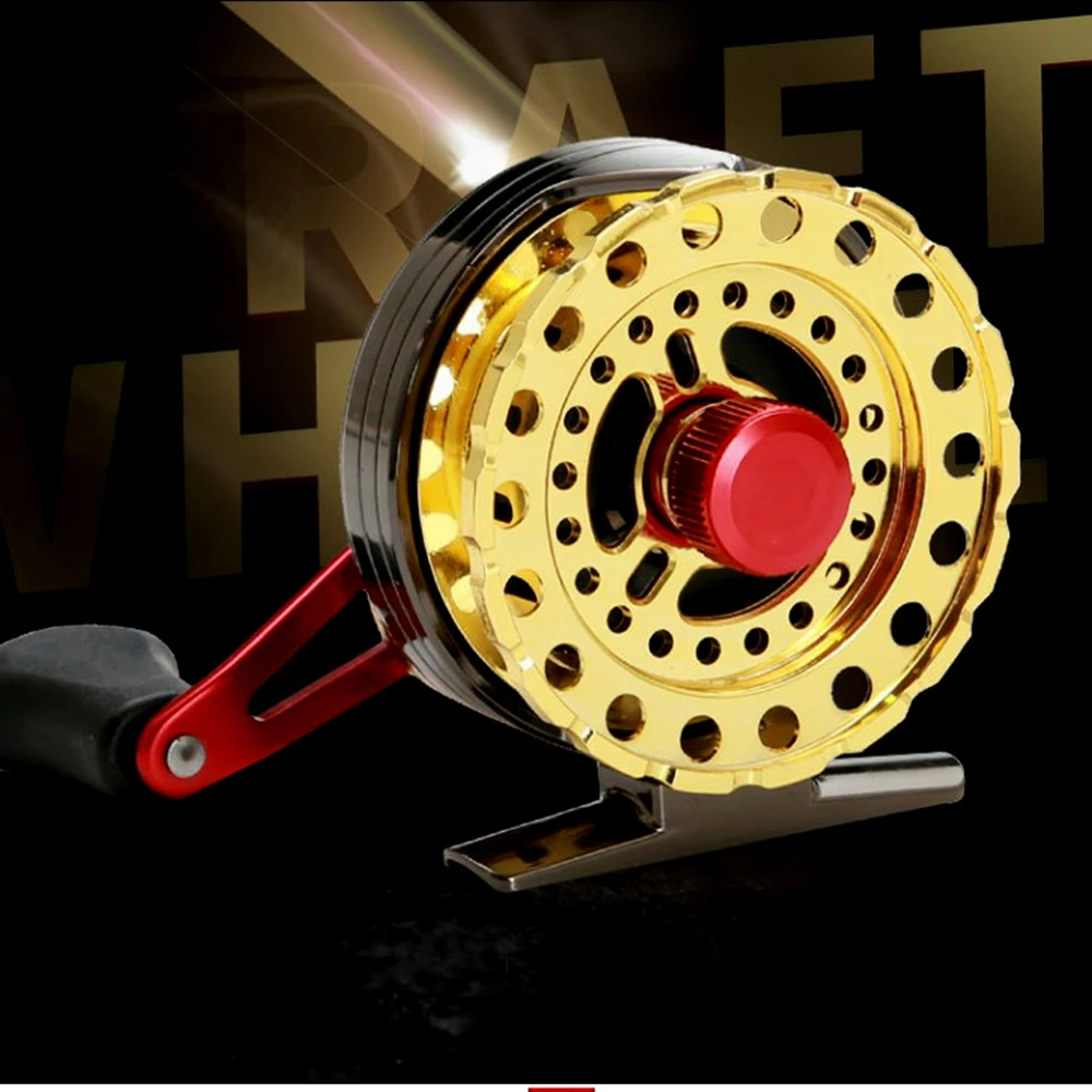 

Professional Fly Fishing Reel Large Arbor 6+1 BB with CNC-machined Aluminum Alloy Body and Spool Fly Reels Winter Pesca Casting