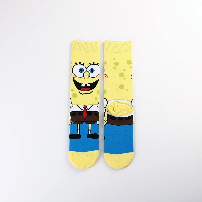 SpongeBob Squidward Tentacles Patrick Star Crab boss Plankton  cartoon Adult tube socks Cosplay Children Christmas Gifts sock