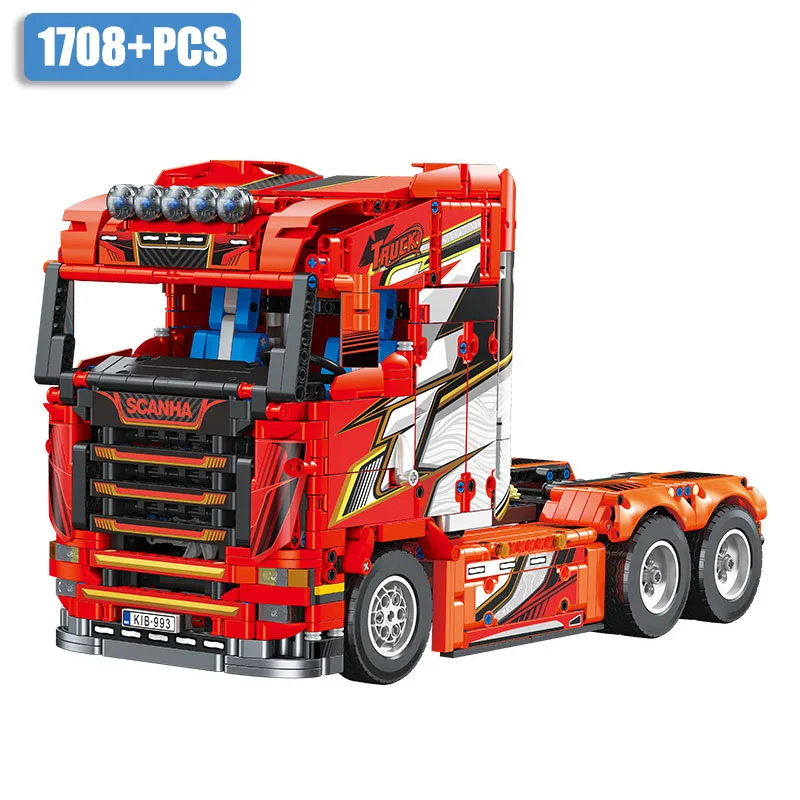 Technical City 1708pcs Scanias Longline V8 Truck Model Building