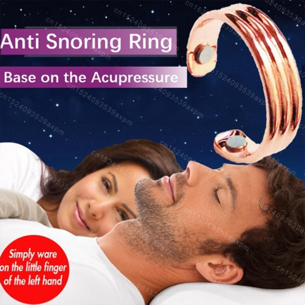 Anti-Snoring Ring Magnetic Therapy Health Care Opening Ring New Fashion Blood Sugar Control Anti Snoring Device Rings