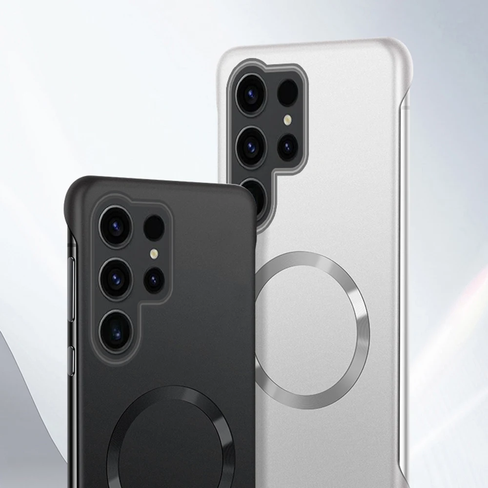 Ultra-Thin Titanium Gold Frameless Magnetic Case with Matte Finish