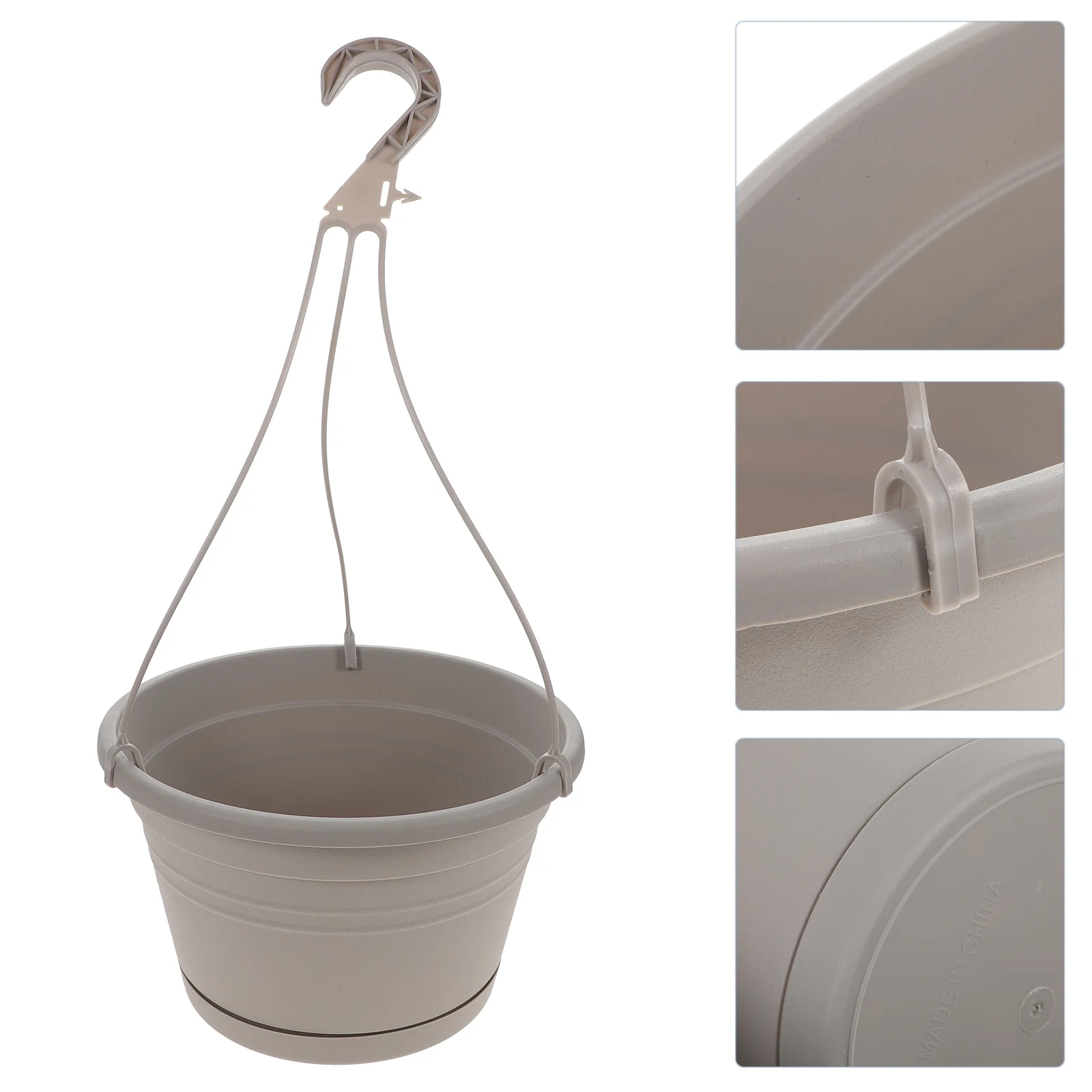 

3 Pcs Flowerpot Hanging Planter Plastic Pots Yard Garden Seedling Baskets for Plants Indoor Basin Wall