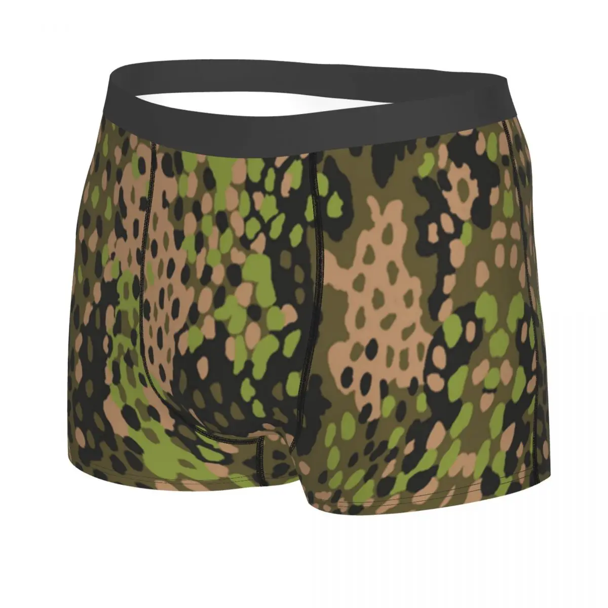 Male Cool WW2 Camo Underwear Germany Arm Military Camouflage Boxer Briefs Stretch Shorts Panties Underpants 2