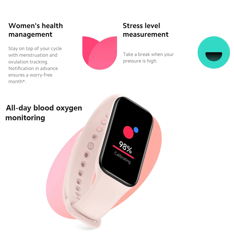 Xiaomi Band 8 Active Global Version Smart Bracelet Waterproof 5ATM Heart  Rate Blood Oxygen Monitor Wristband