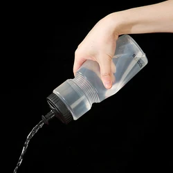 Premium Leak-Proof Squeezable Water Bottle - 750ml, Taste-Free BPA-Free Plastic, Ideal for Camping, Hiking, and Sports Activities, White (750ml)