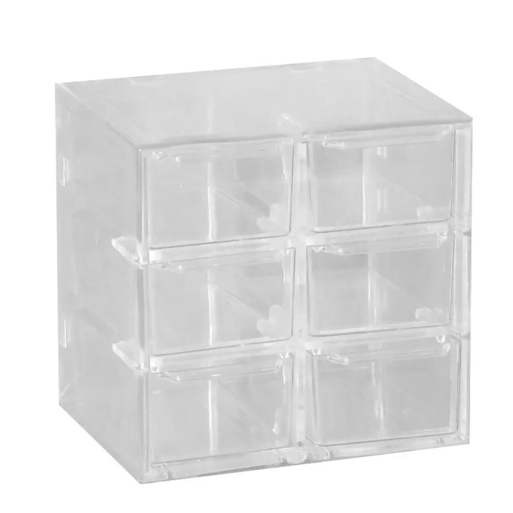 Acrylic Large Capacity Drawer Transparent Divided Beaded Storage Box DIY Handmade Jewelry Display Box