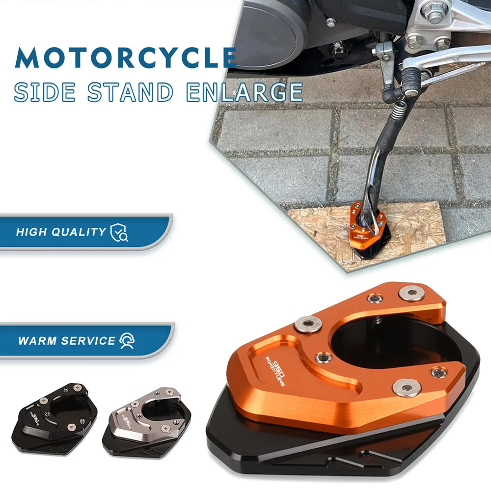 

For 950 Adventure 950 ADV 950ADVENTURE S 2003-2006 2005 2004 Motorcycle CNC Kickstand Enlarge Plate Side Stand Extension Pad