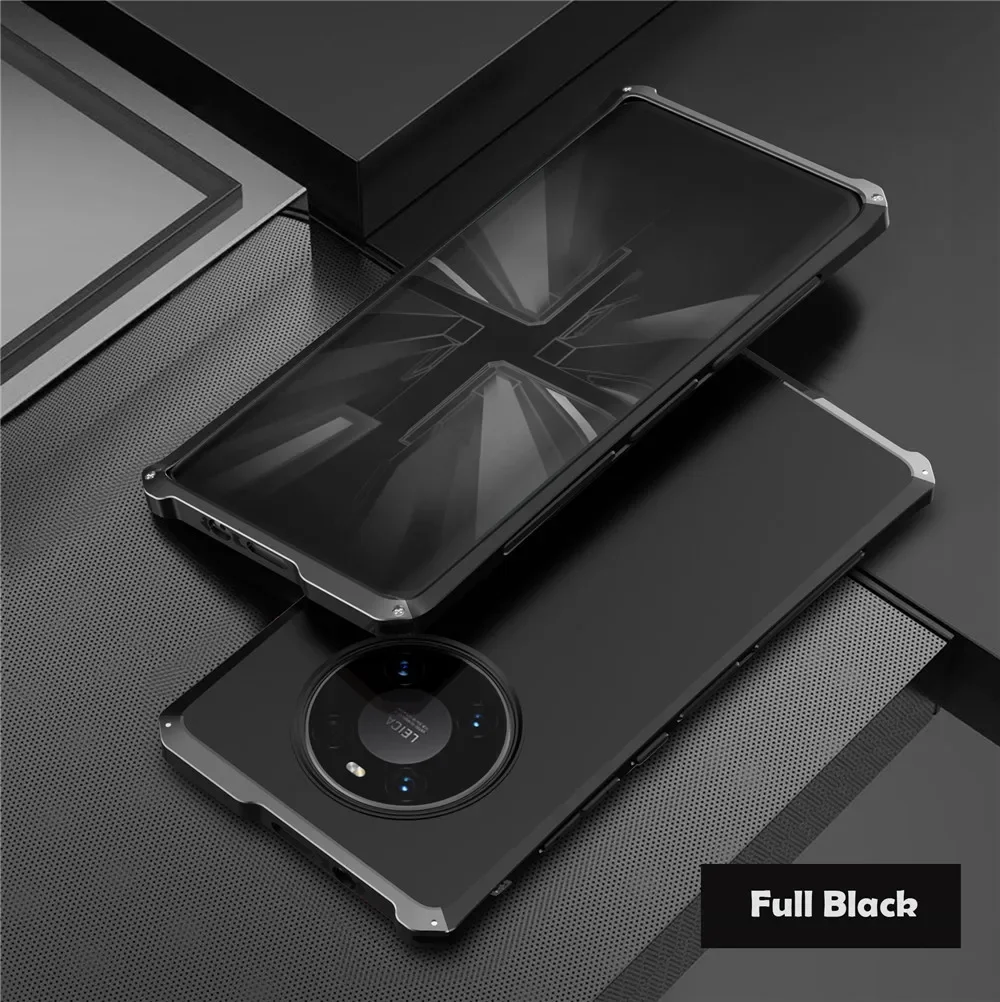 Shockproof Metal Armor Case with Aluminum Frame and Matte PC Cover