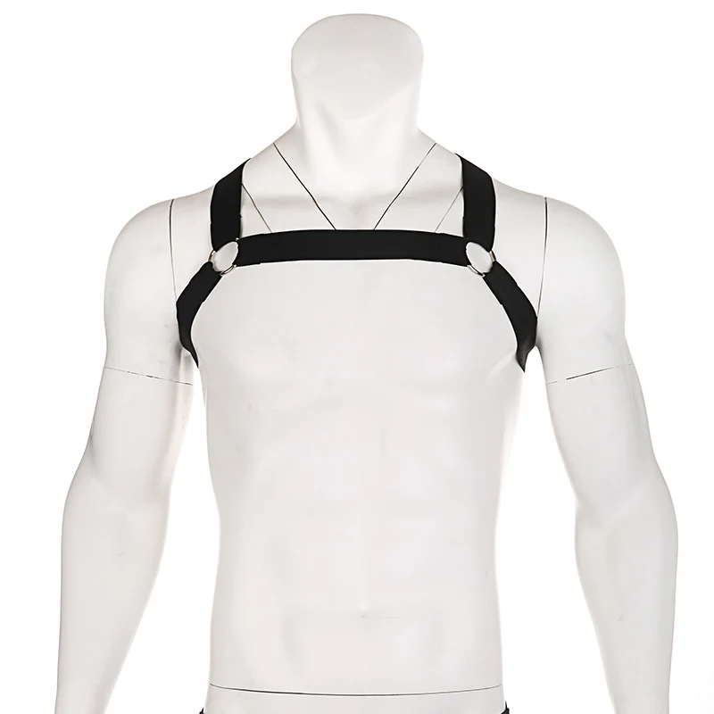 Harness Men Strap Erotic Body Chest Mucle Belt Lingerie Mens Sexy Elastic Shoulder Chest Straps Bondage Costume Hombre Hollow