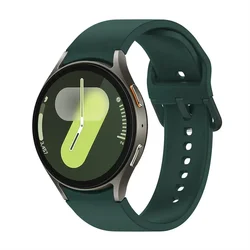 Sporty Silicone Strap - Premium No-Gap Design for Galaxy 5 pro 45mm (Official Olive 16)