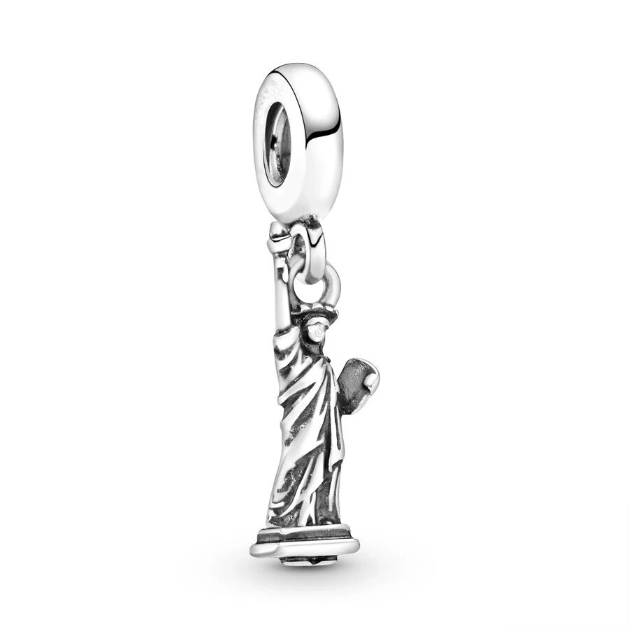 Paris Eiffel Tower Statue of Liberty Dangle Charms Beads Fit 925 Sterling Silver Bracelet DIY Fashion Jewelry Gift