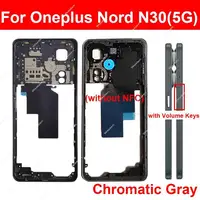 Middle Frame Housing For OnePlus 1+ Nord N20 N20Se N30 N100 N200 N300 Nord CE2 Lite CE3 Lite Middle Housing Bezel Plate Parts 4