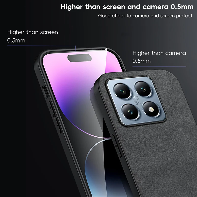 Magnetic Retro Leather Soft Wireless Charging Phone Case Cover