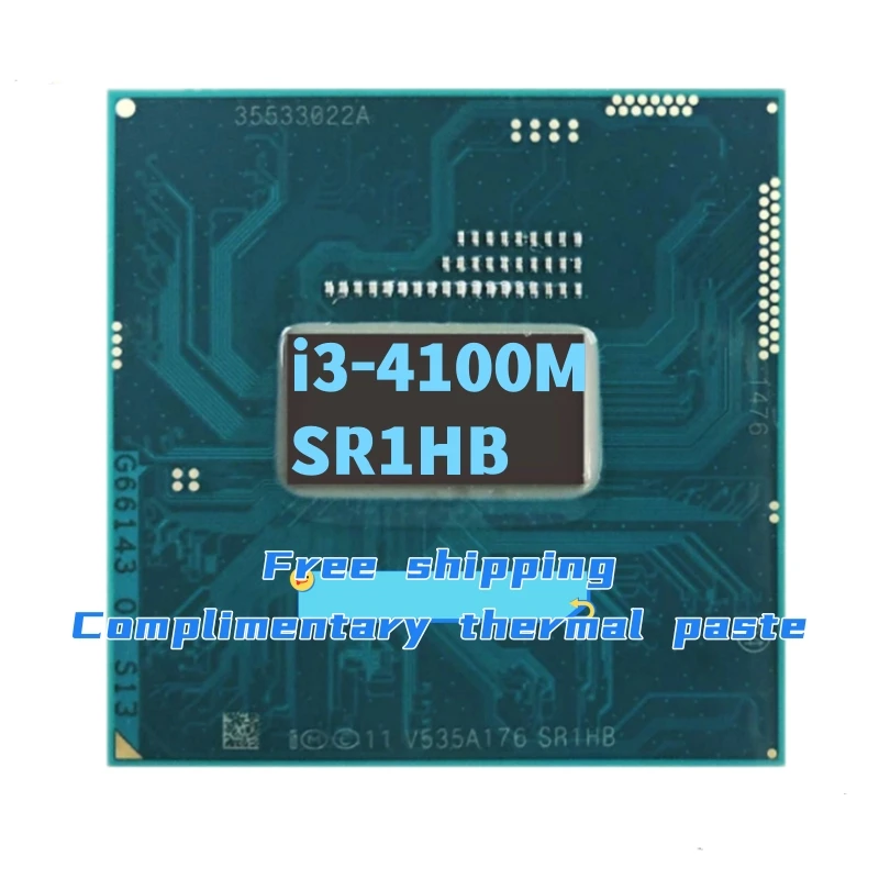 

Процессор Core i3 4100M SR1HB для ноутбука, двухъядерный, 2,5 ГГц, 37 Вт