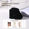 20 Pieces Black Triangle Powder Puff Makeup Puff Velour Face Cosmetic Foundation Sponge Wet Dry Makeup Tool For Makeup Starters 5