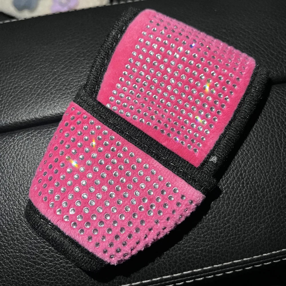 Copri poggiatesta per auto Bling Glitter accessori interni decorazione blu  nero rosa verde rosso - AliExpress