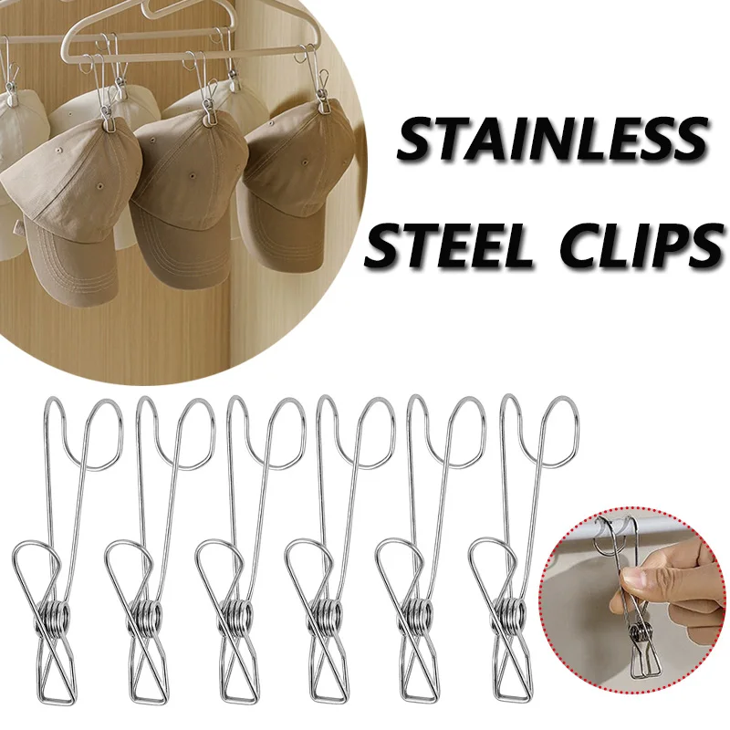 Stainless Steel Clothes Pegs Clips for Laundry Home Storage