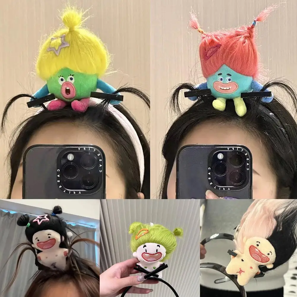 

Plush Ugly Doll Headband Lovely Hairbands Funny Hair Cartoon Hair Korean Hoop Outdoor Cosplay Hair Style Accessories Hoop K5E6