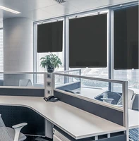 Sunshade Roller blinds Curtains Blackout Curtain Suction Cup Punch-free Retractable Window  for Bedroom Kitchen Roller Curtains 4