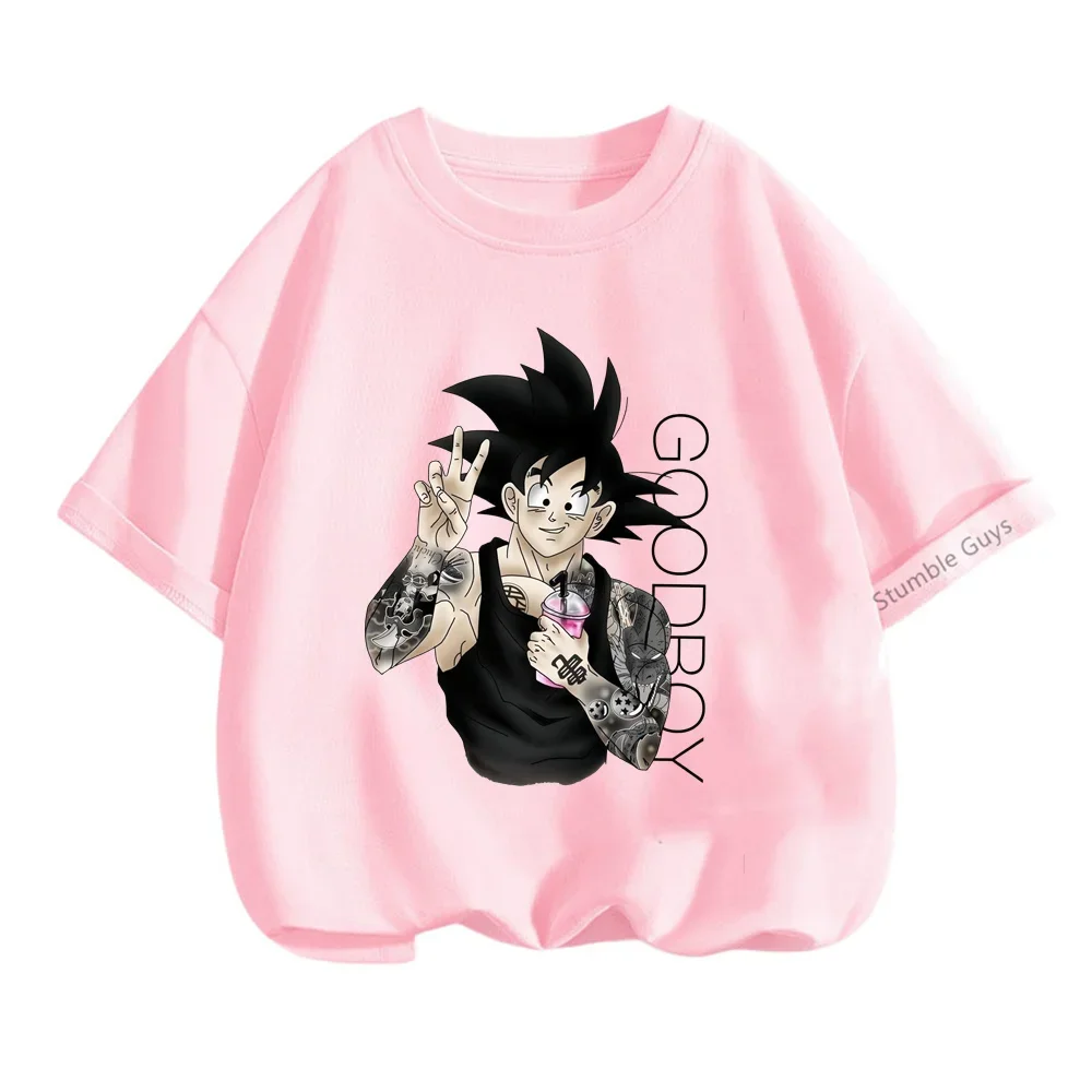 thumbnail image 1 of Camiseta de Dragon Ball Z para niños y niñas, camiseta de manga corta con estampado gráfico de Goku y dibujos animados de Anime para niños, camisetas de Sonic, ropa para niños y adolescentes, 1 of 5