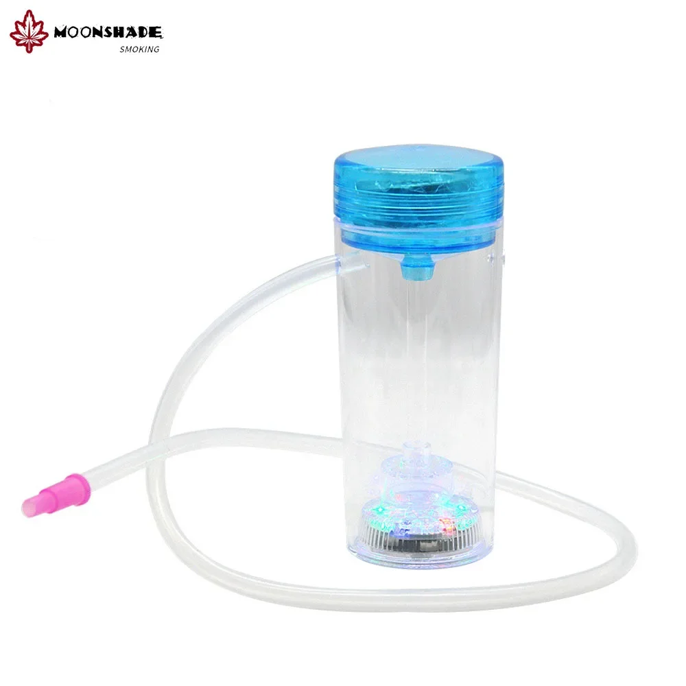 

MOONSHADE Car Handheld Hookah Set with Retractable Hose Mini Portable Led Shisha Kit Water Smoking Pipe Narghile Accessories