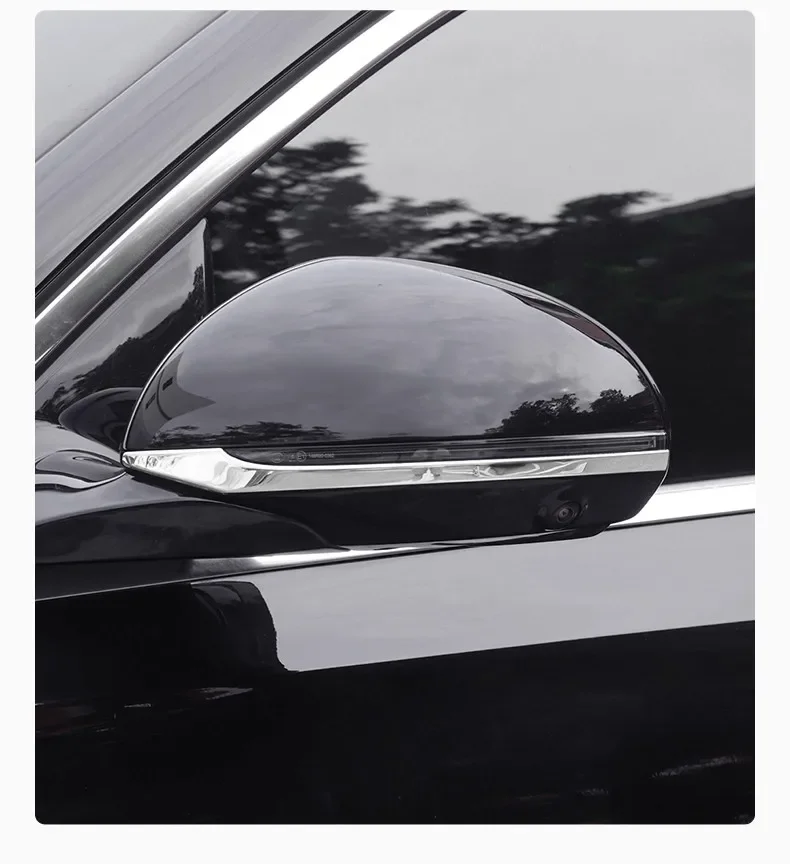 Car Styling Rearview Mirror Cap Cover Sticker Trim Anti-collision Strips For Mercedes Benz E C GLC E300L GLC300L C260L S450L