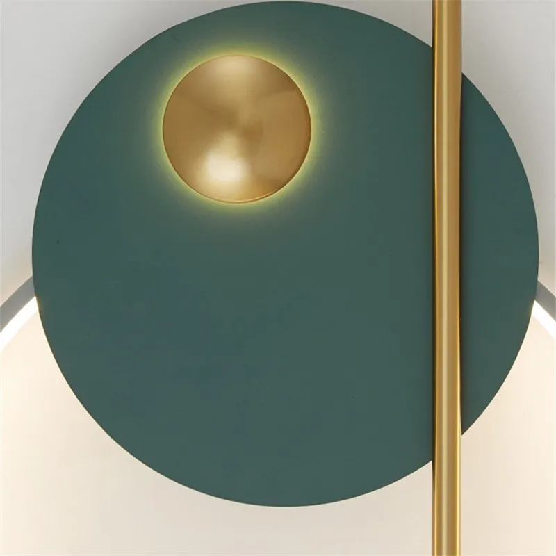 Nordic circle wall light sofa background decoration coloured lamp designer living room bedside lamp corridor wall lighting 6