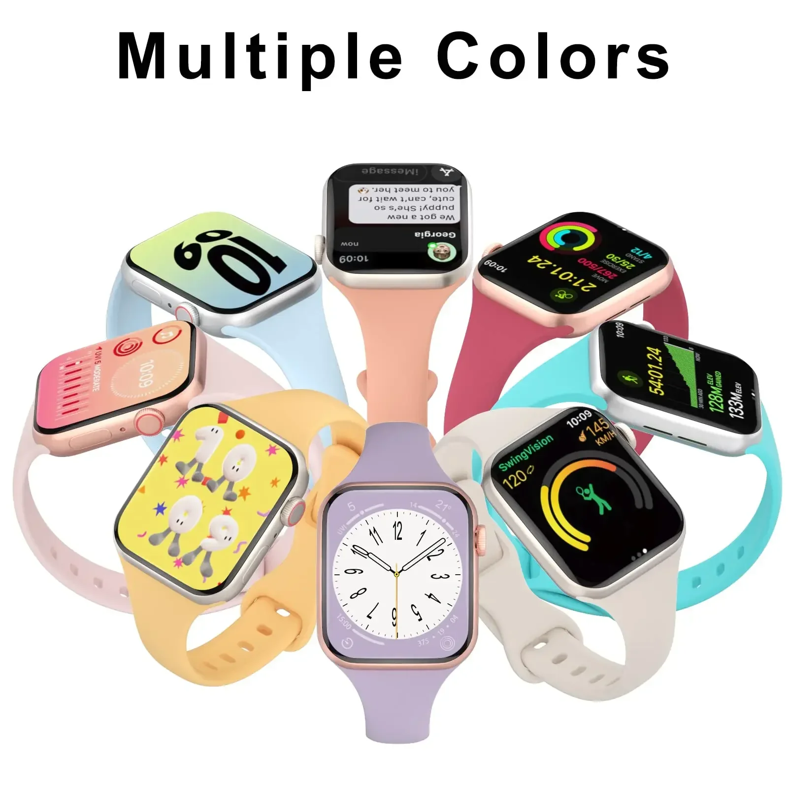 รูปสินค้า สายซิลิโคนบางสำหรับ Apple Watch ทุกรุ่น