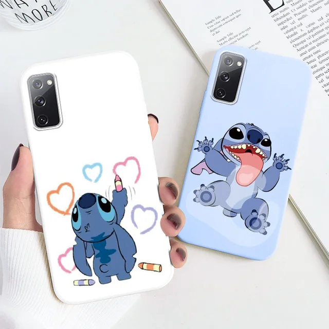 Funda para Samsung Galaxy S20 FE Oficial de Disney Angel & Stitch Beso -  Lilo & Stitch