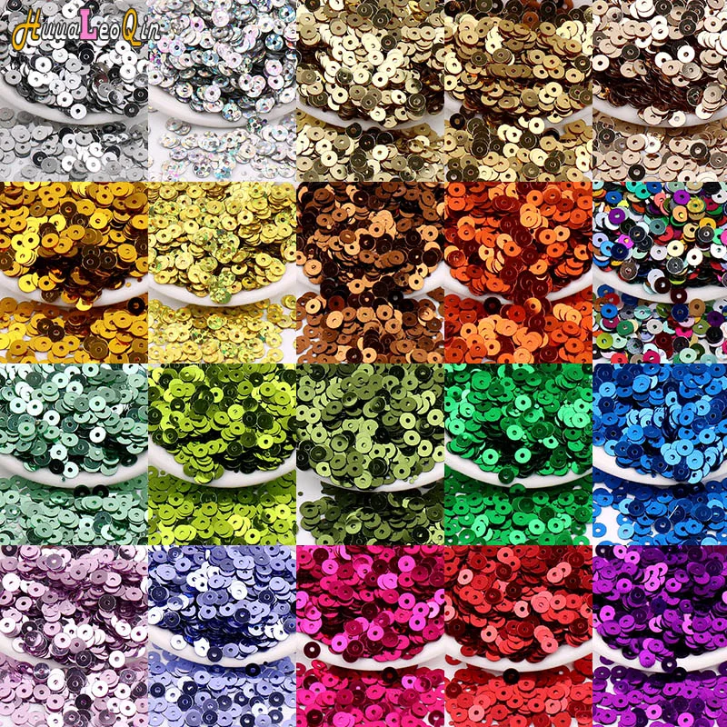 Paillettes Rotonde Iridescenti - 500 Pezzi Color Prugna - 19mm - Per Cucito E Craft