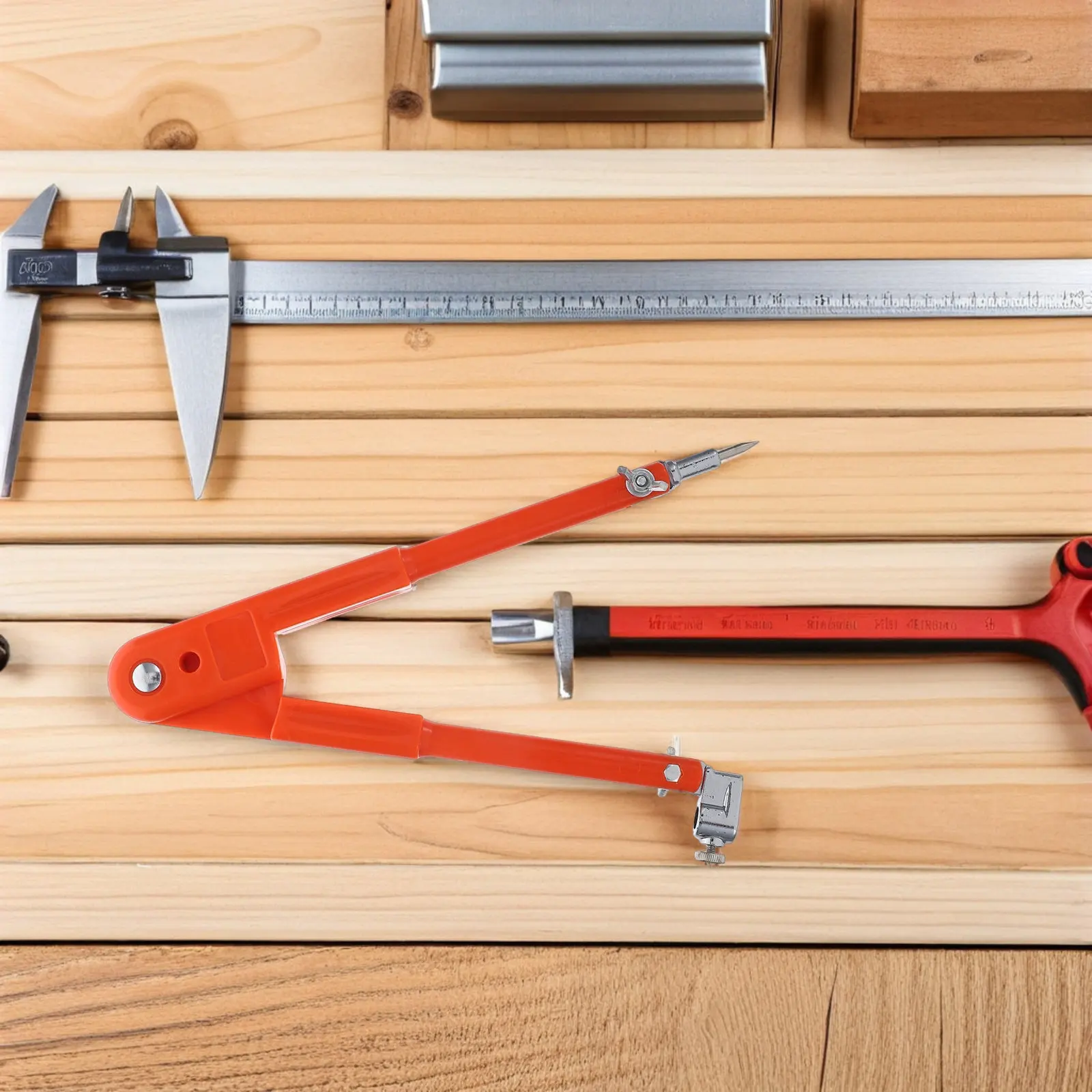 목공용 컴퍼스 대형 금속 정밀 원형 마커 스크라이버 컴퍼스 연필 홀더 윙 디바이더 제도 엔지니어링 드로잉 도구