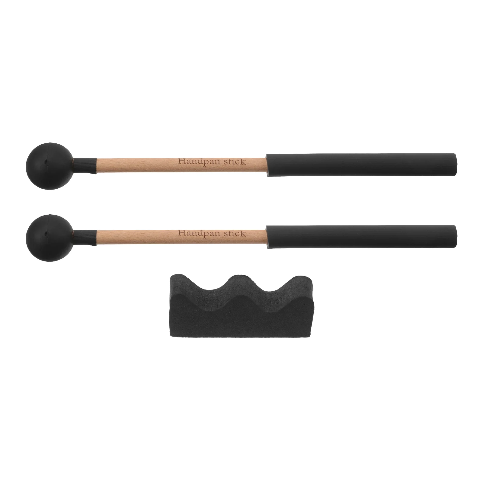 

2 Pcs Topyoga Drum Sticks Drumstick Musical Instrument Mallets Rubber Wooden Handle Versatilen
