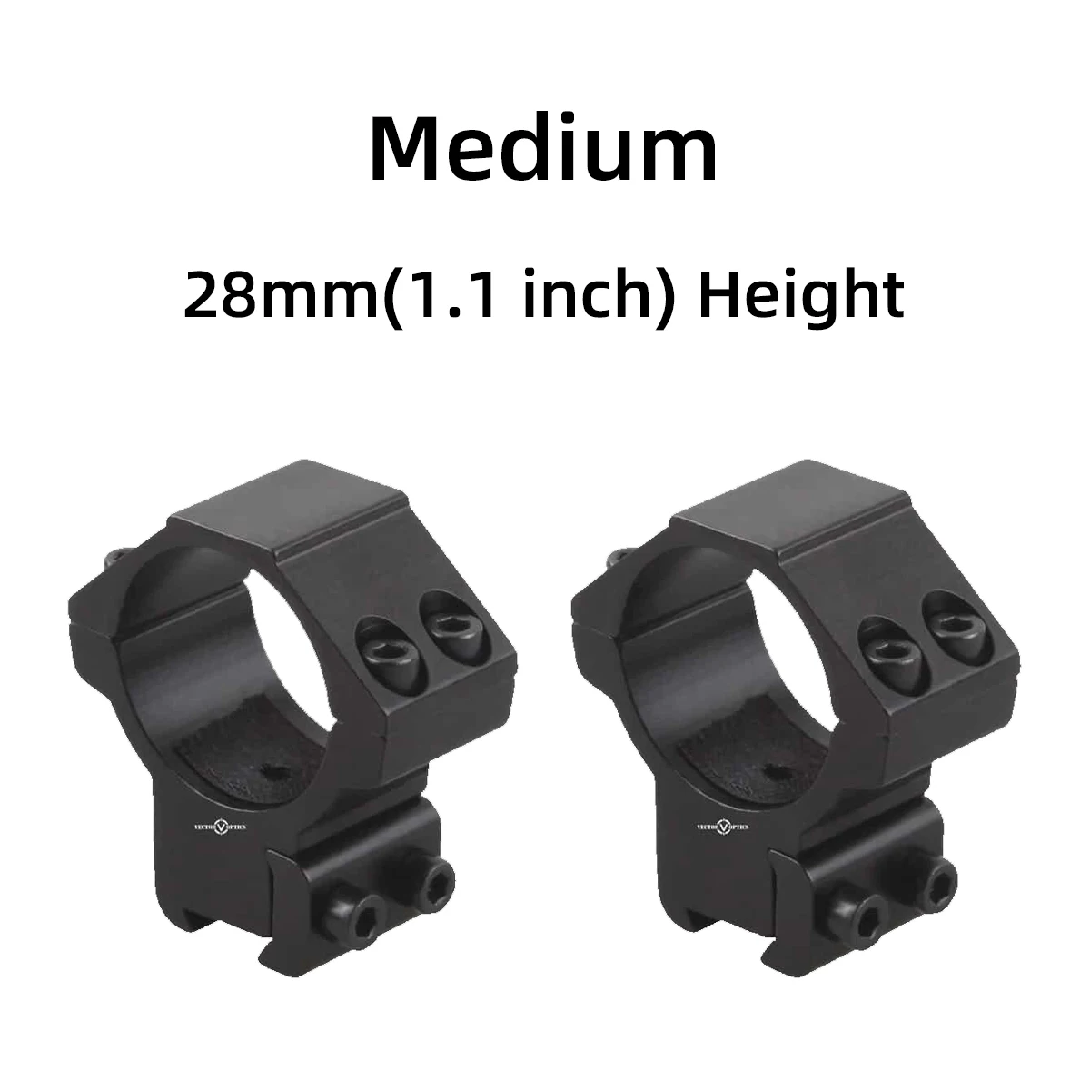 Vector Optics 11mm Dovetail Ring Mount High Profile Low Profile for Rifle Scope Hunting Mount For 30mm Tube