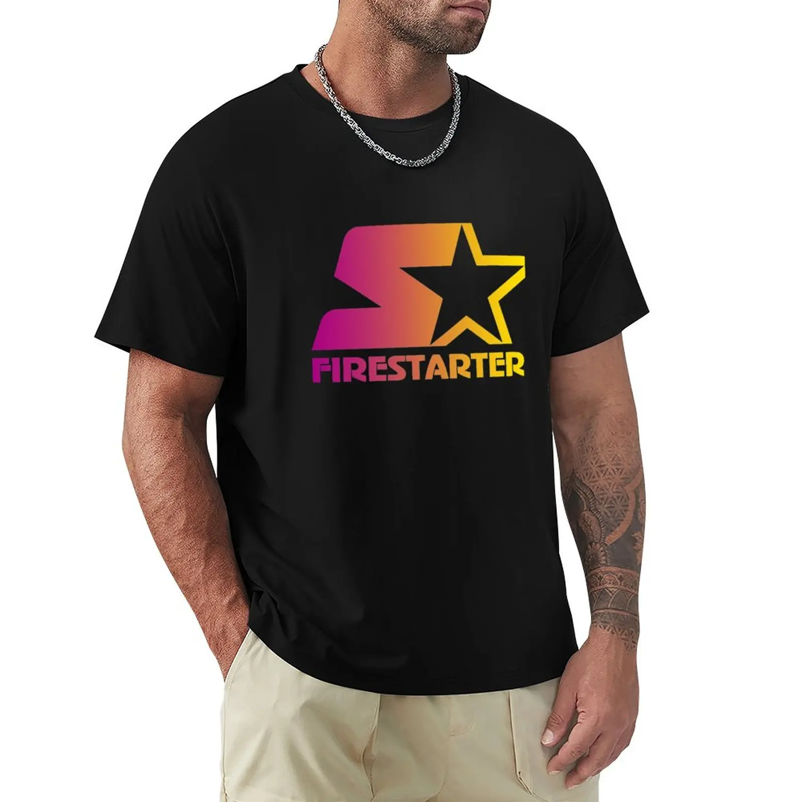 T-Shirt Firestarter Plus Size Top Blanks Magliette Per Uomo