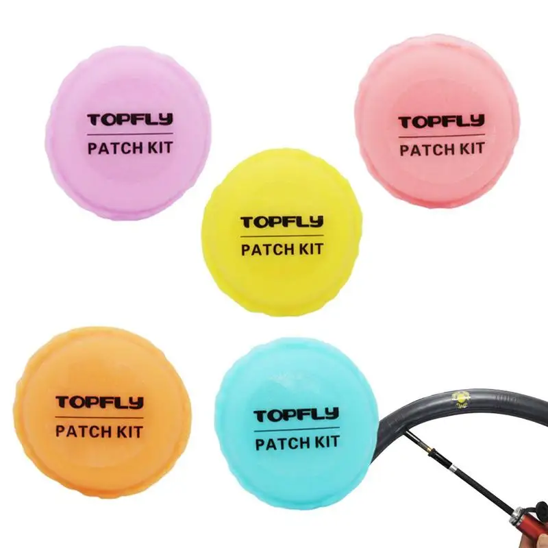 

Bike Inner Tire Patch Glueless Round Patch Box For Bicycle Tubes Cycling Accessories Quick Fix Bicycle Tube Patches For Mountain