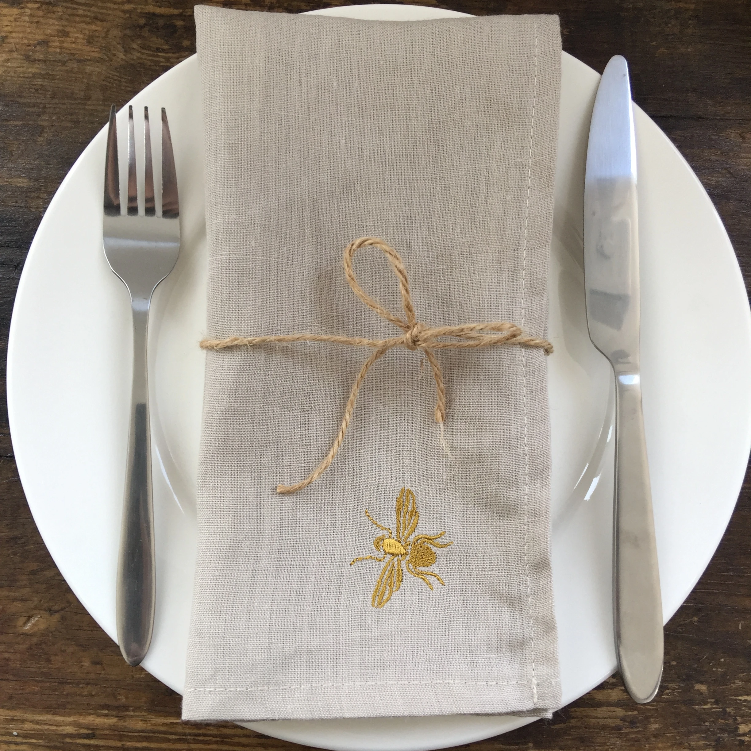 Linen Napkins For Wedding Decoration Polyester Mouth Cloth Scallop