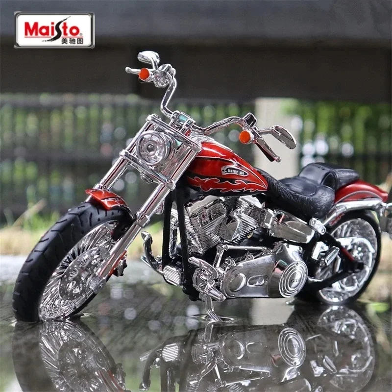 

Гоночная Модель гоночного мотоцикла Maisto 1:12 Harley 2014 CVO из сплава с отлитыми металлическими деталями для езды по пересеченной местности в подарок мальчикам