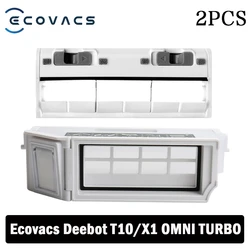 Ecovacs Deebot Robot Vacuum Cleaner Spare Parts Kit - Rubber Brush, Side Brush, Cover, HEPA Filter, Mop Cloth, Dust Bag (2pcs)