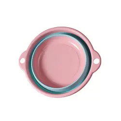 Versatile Collapsible Wash Basin - Portable & Foldable Multi - Purpose Cleaning Solution (Pink - M)