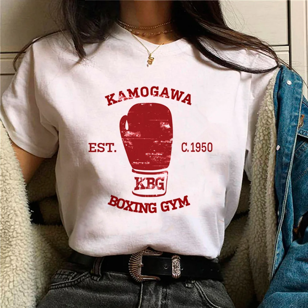 

Kbg Hajime No Ippo Kaus t-shirts women graphic Japanese Tee girl funny 2000s clothes