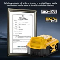 Nouvelle batterie d'outil électrique Dewalt 6.0Ah 20V 100% originale DCB206 DCB205 DCB200 DCB203 pour outil électrique Dewalt, transport aérien 4