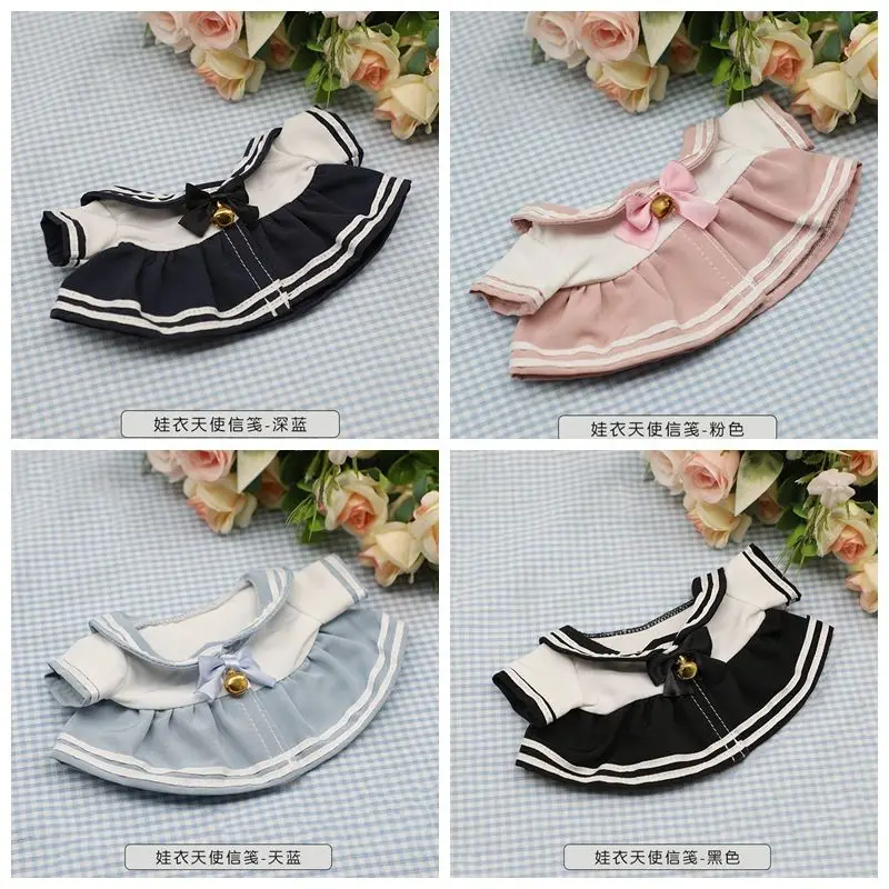 

Cotton doll sailor suit 20cm baby uniform college style JK dress girl doll dress change baby skirt