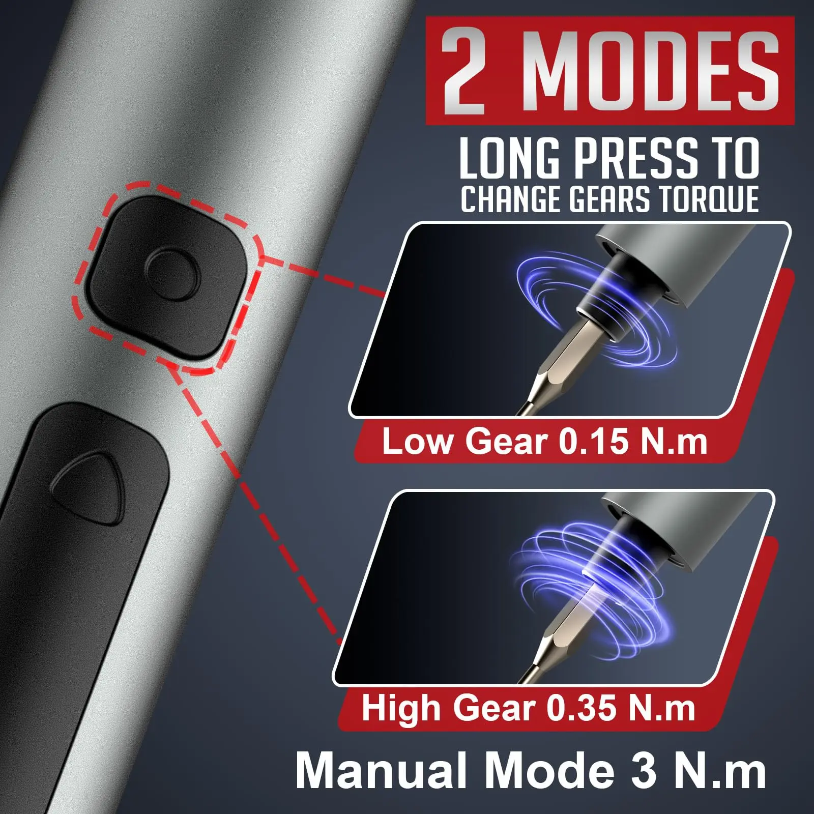 75 in 1 Precision Electric Screwdriver Set with 71 Magnetic Phillips Torx Bits 3 LED Lights Multifunctional Power Repair Tool 4