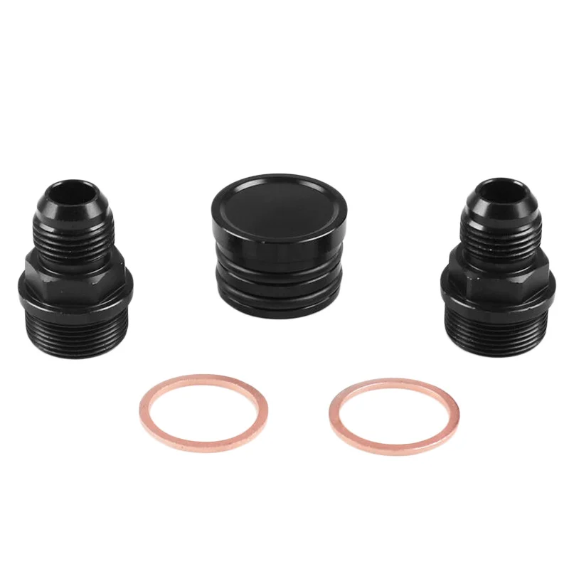 

NEW M28 To 10AN Block Plug Breather Fitting Kit Fit For Honda Acura B Series PCV Block Plug And Breather Fitting