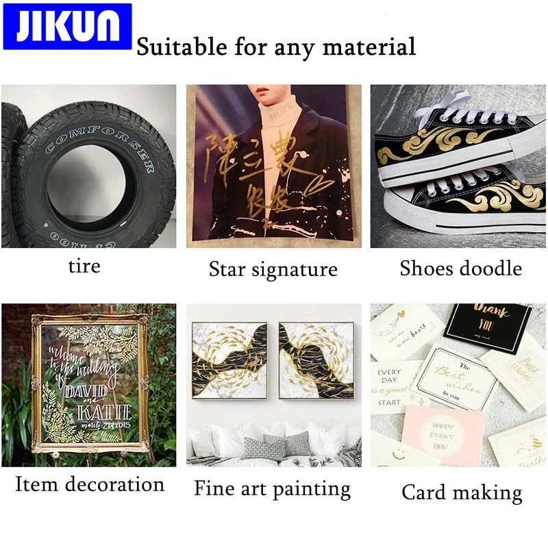 4pcs Metallic Paint Marker Pens Gold Silver 1.5mm Craftwork Resin Mold Pen Art Painting Student Supplies