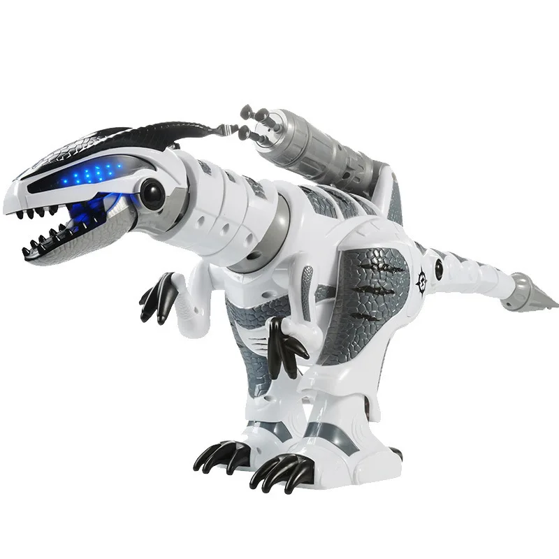 Rc dinosaur Intelligent Battle Dance Toy Intelligent Robot Animal Kids Rc Toy Window Box ABS material black and white color
