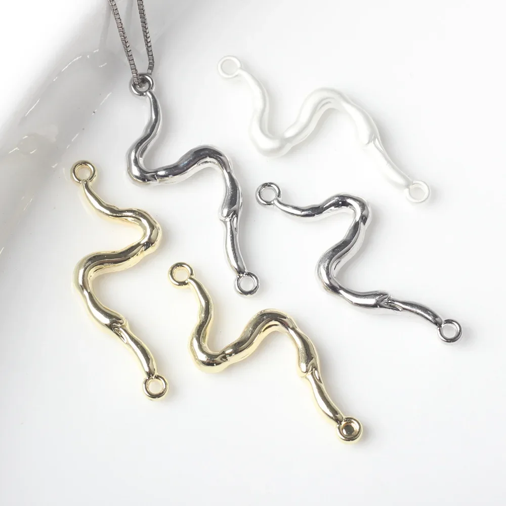 Zink legierung vereinfacht unregelmäßigen geometrischen Stecker Charme 10 teile/los DIY Armband Halskette Ohrringe machen Zubehör