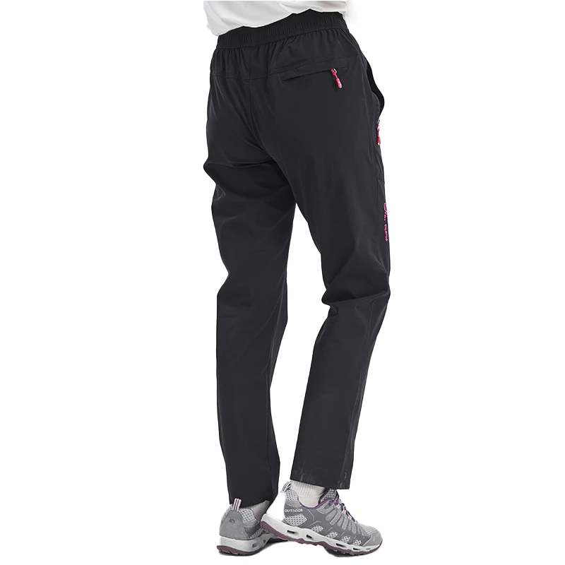 JNLN Women Summer Hiking Pants Camping Trekking Running Climbing Waterproof Pants Stretch Lightweight Mountaineering Trousers